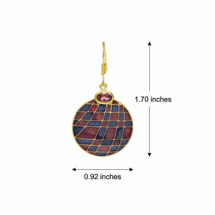 Ruhi Enamel Drop Earrings