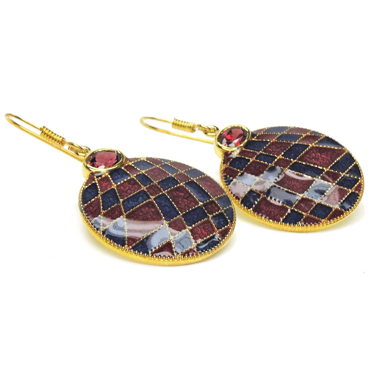 Ruhi Enamel Drop Earrings