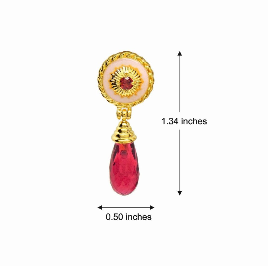 Arwa Enamel Drop Earrings