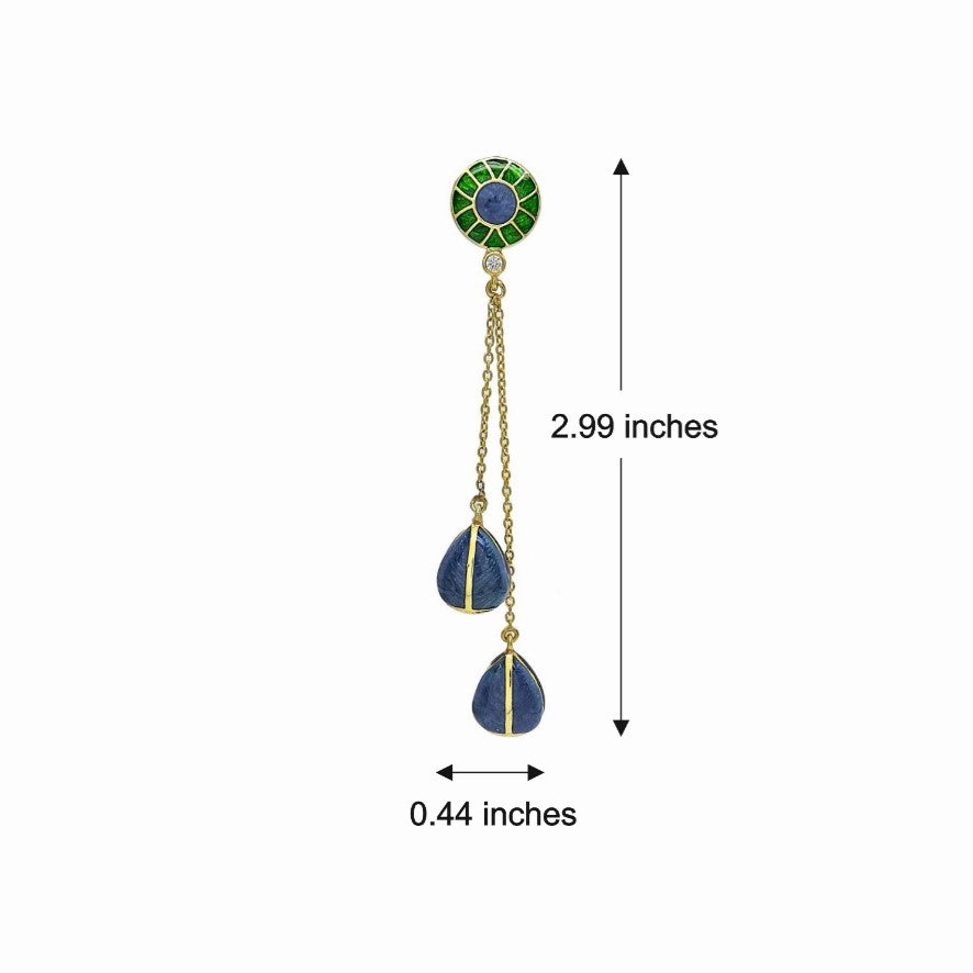 Elyse Enamel Drop Earrings