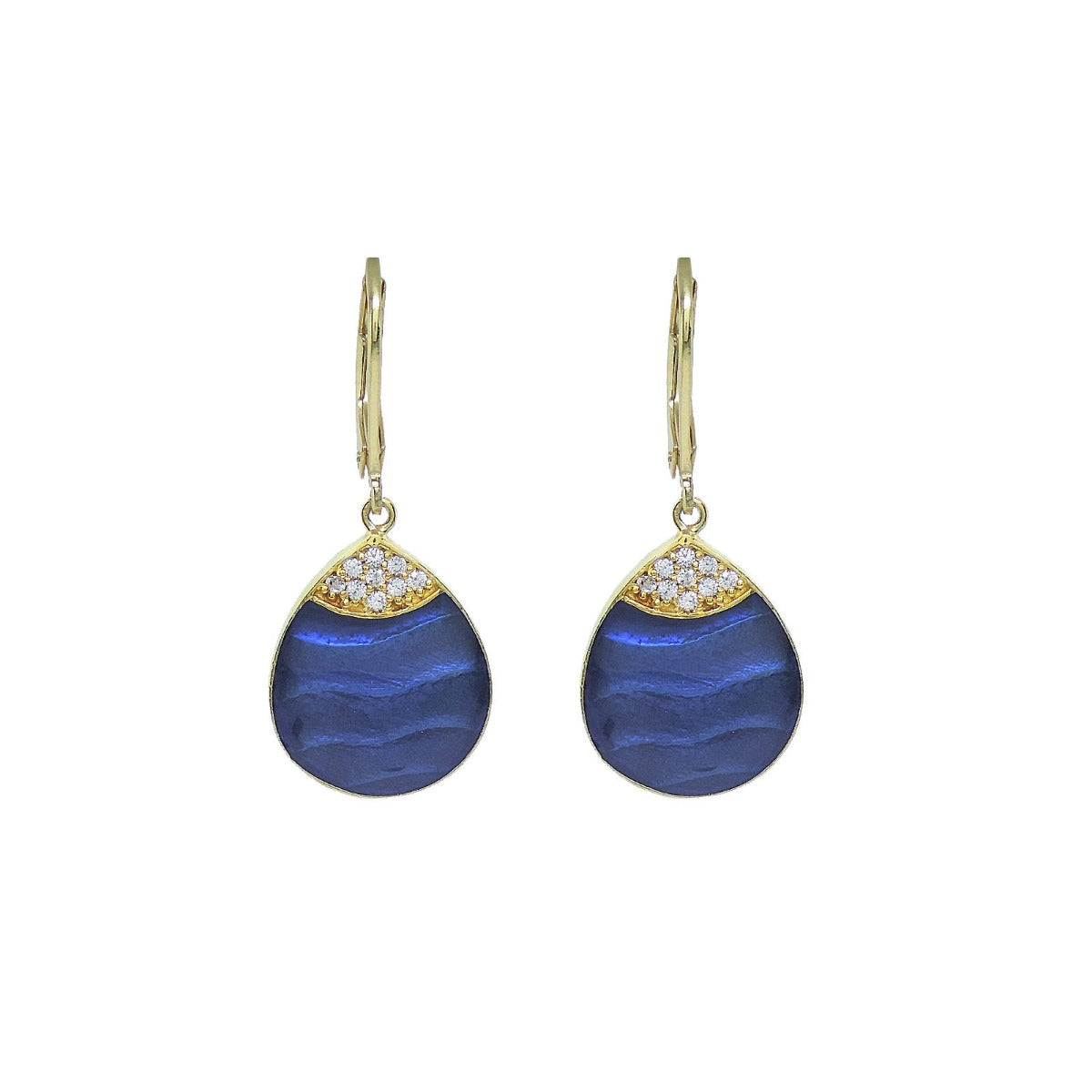 Dew Drop Enamel Earrings