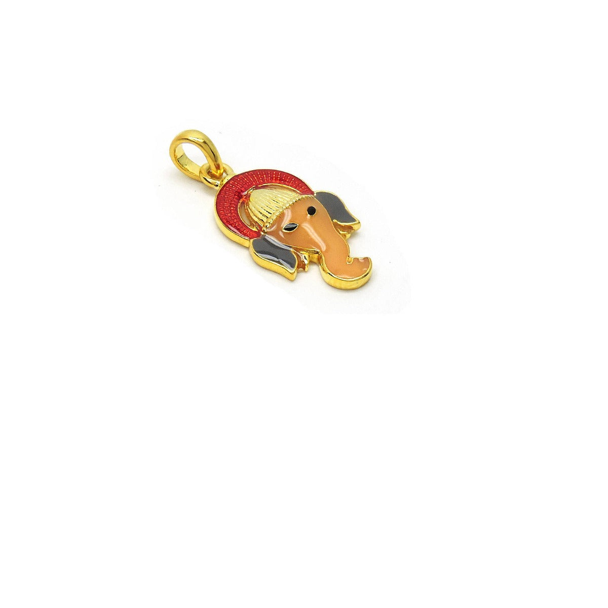 Auspicious Ganesha Enamel Pendant