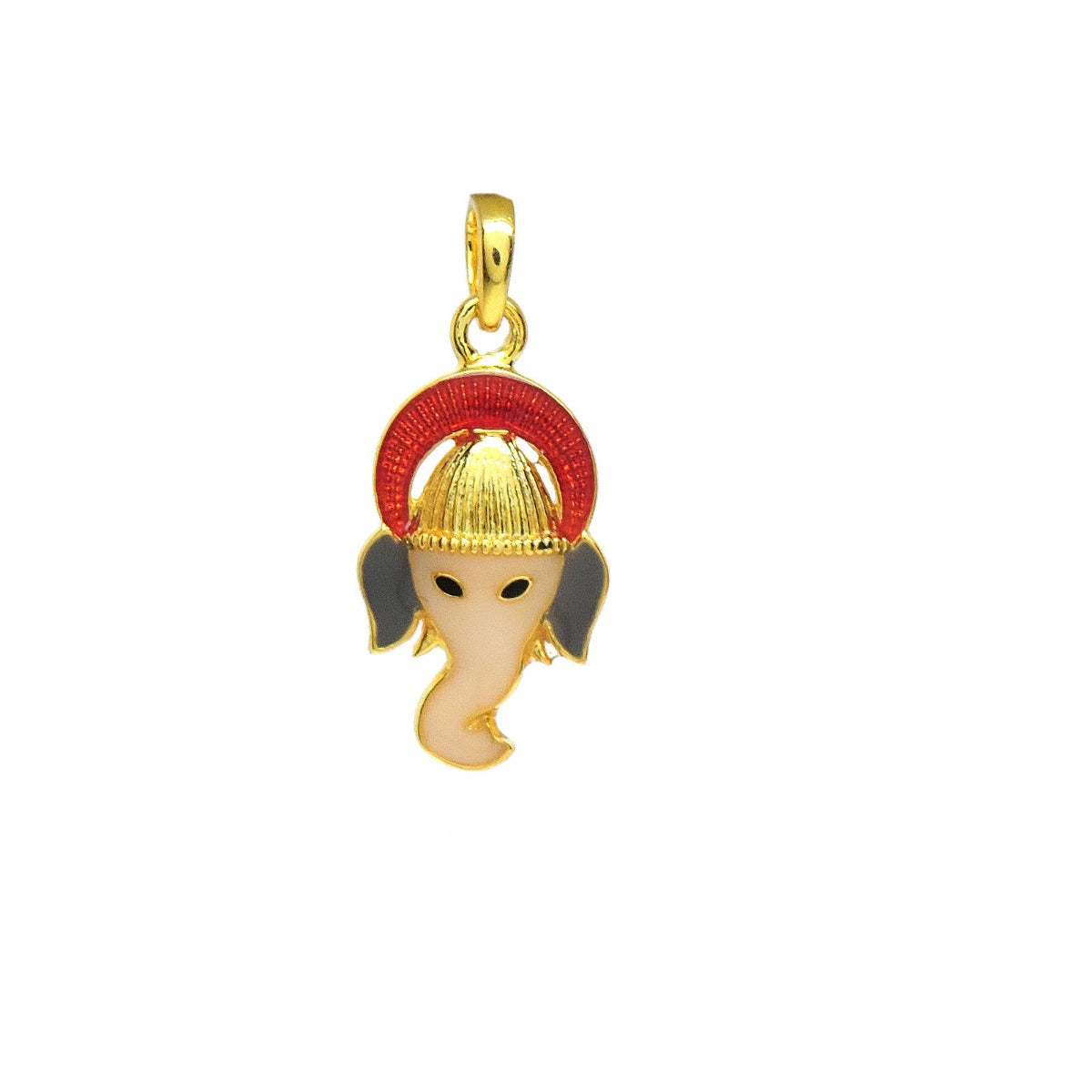 Deity Ganesha Enamel Pendant