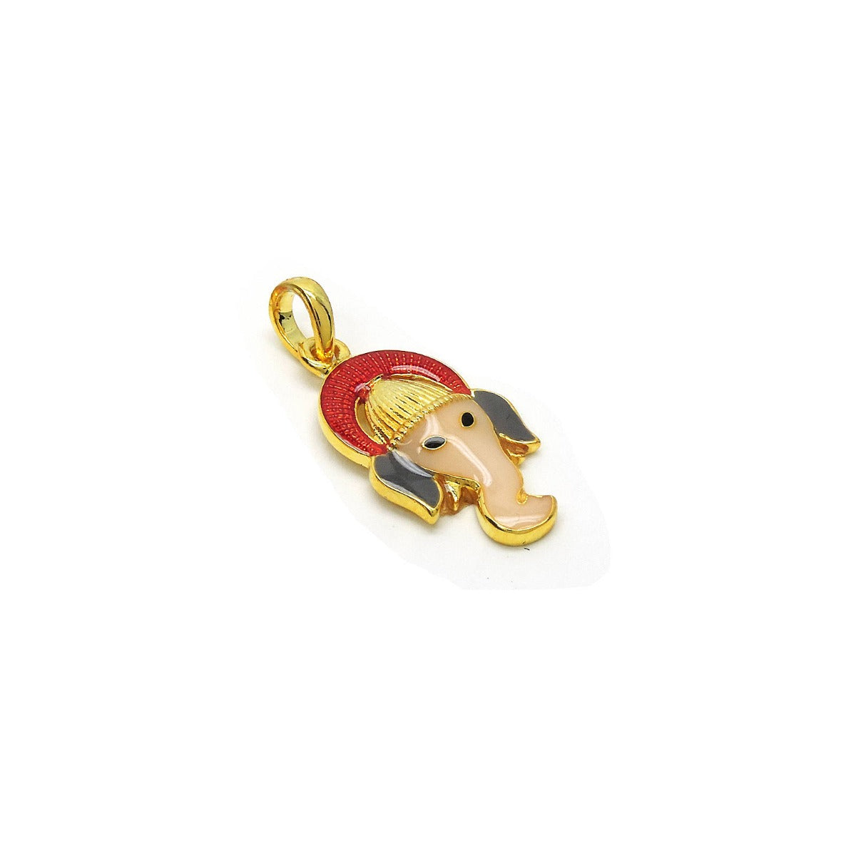 Deity Ganesha Enamel Pendant