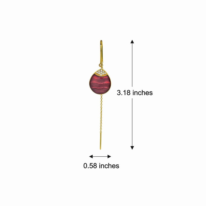 Melange Drop Sui Dhaga Earrings
