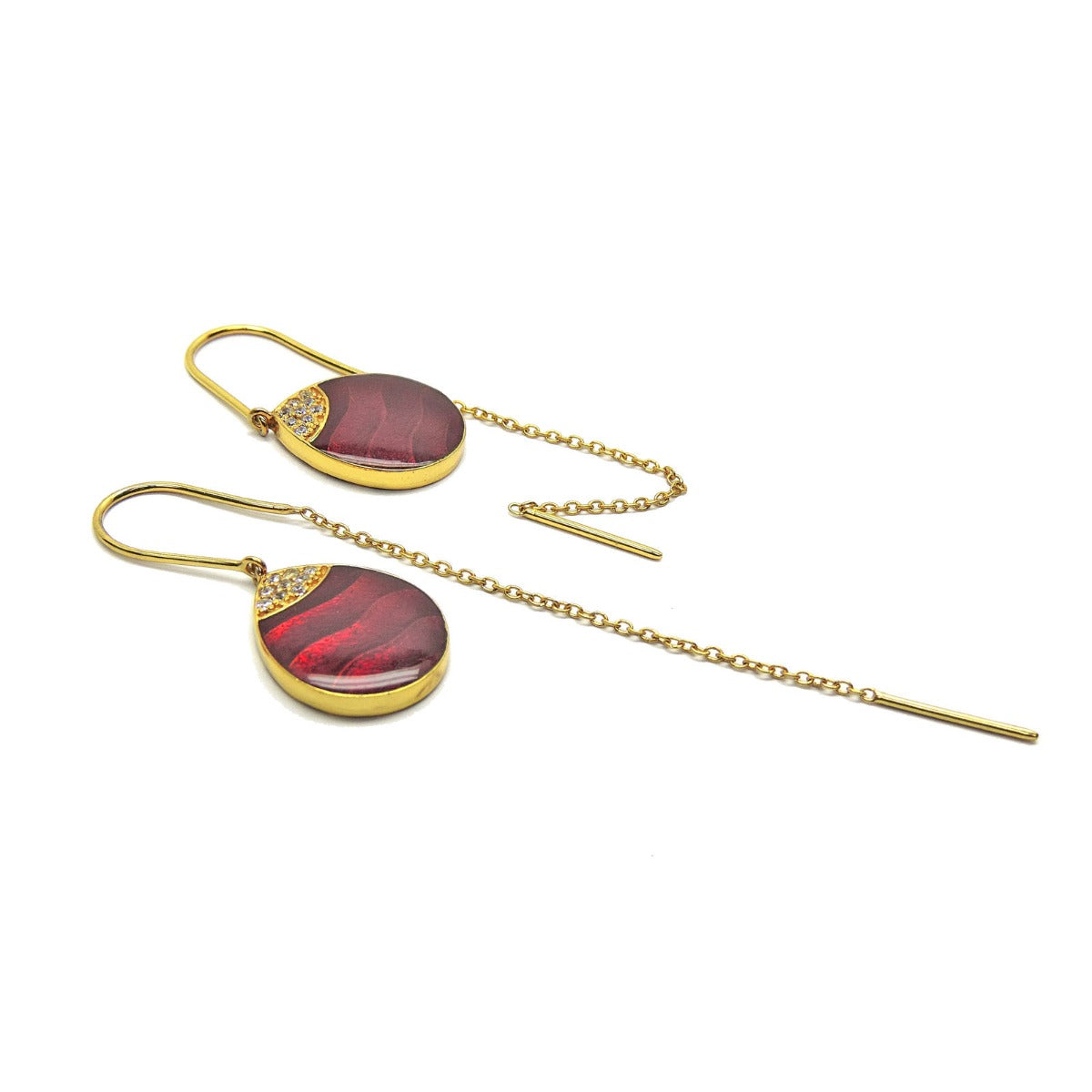 Melange Drop Sui Dhaga Earrings