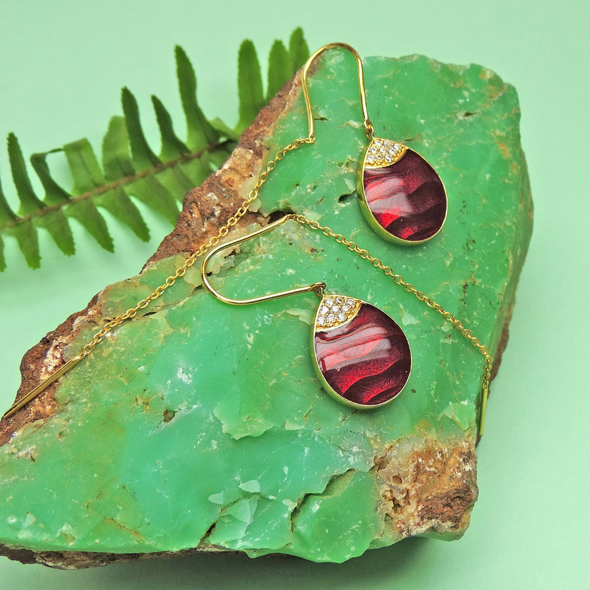 Melange Drop Sui Dhaga Earrings