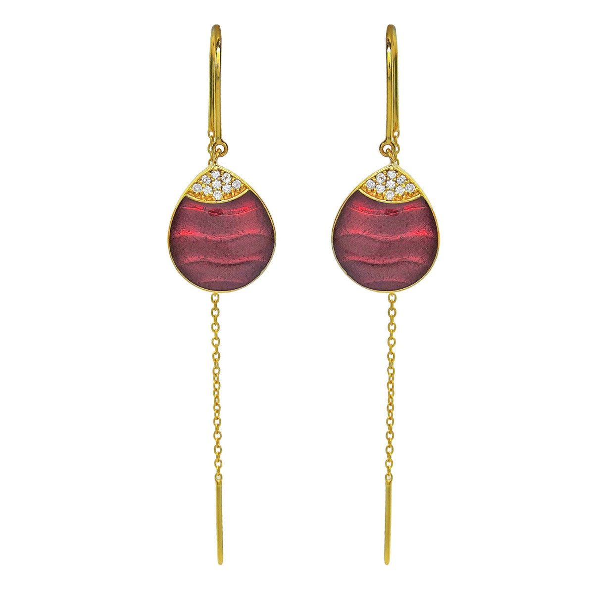 Melange Drop Sui Dhaga Earrings