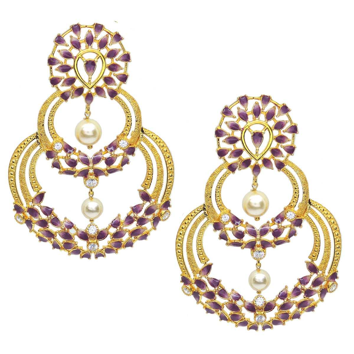 Sunshine Pearl Enamel Earrings