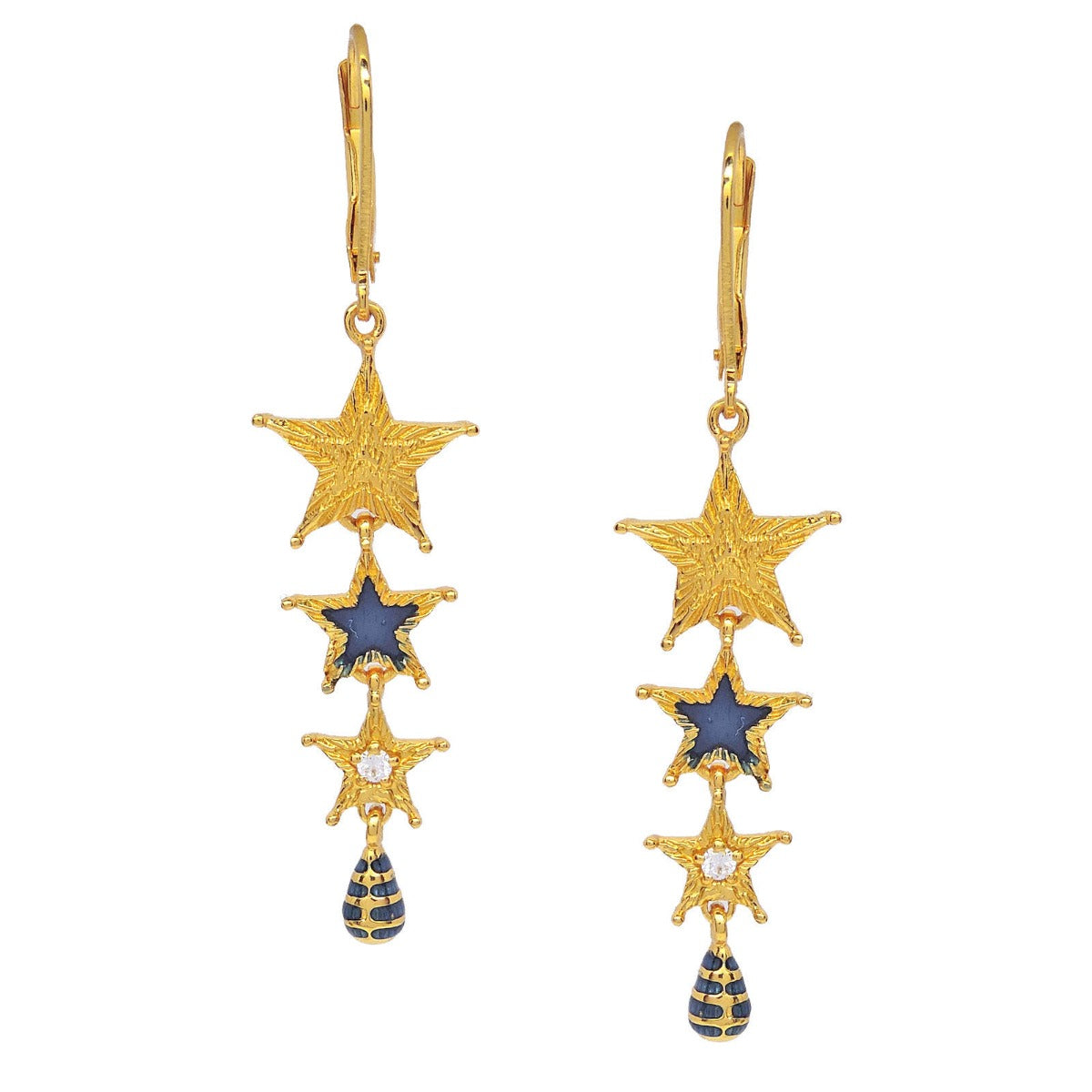 Little Star Enamel Drop Earrings