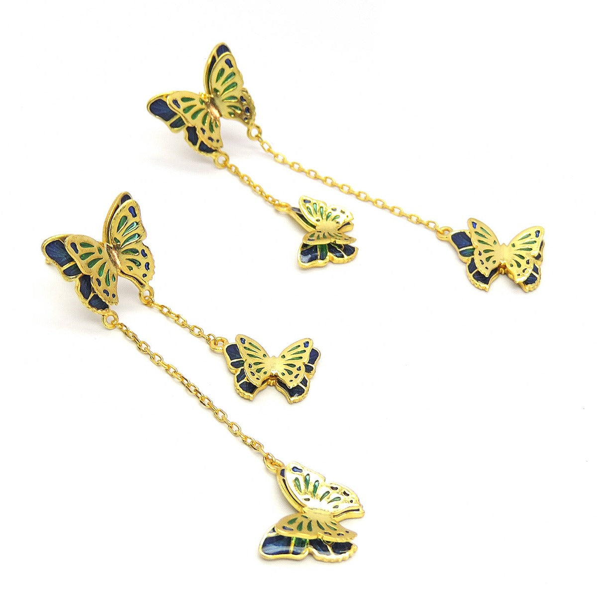 Majestic Butterfly Drop Earrings