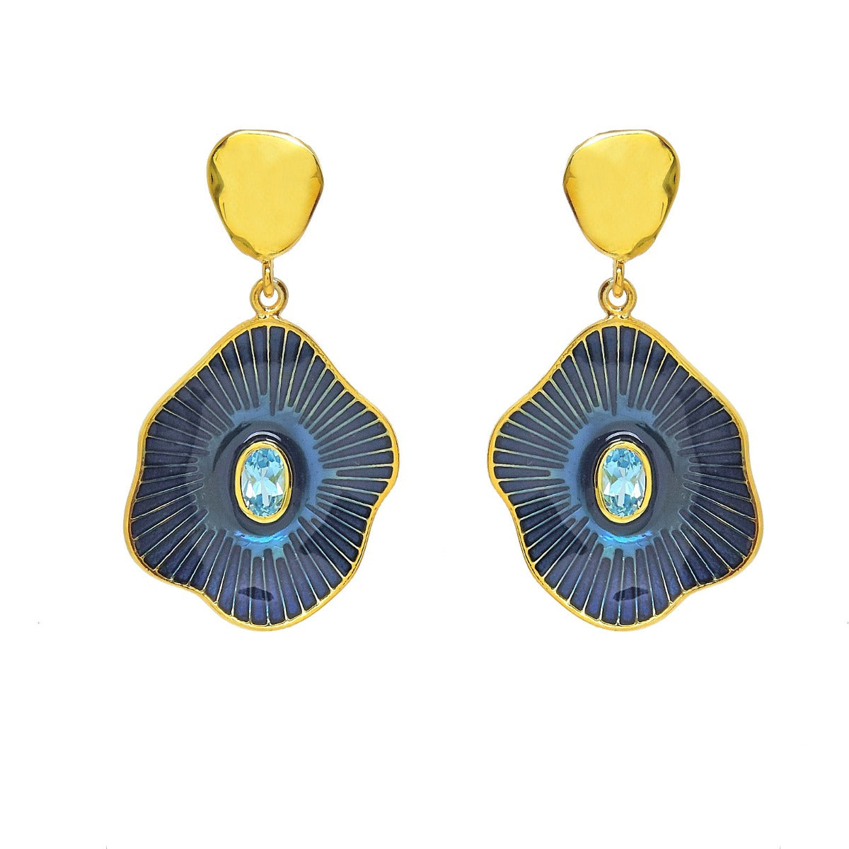 Sea Cluster Drop Earrings