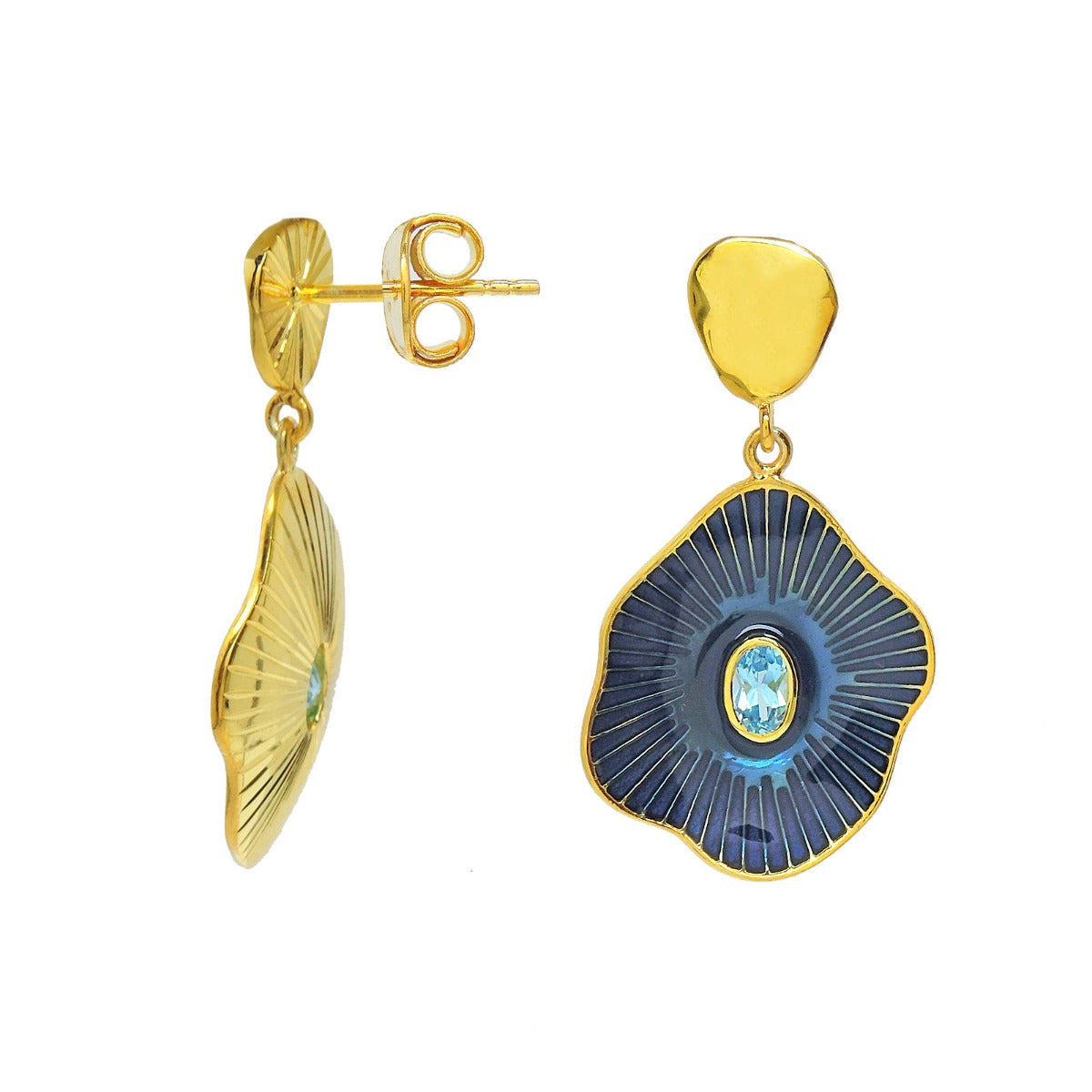 Sea Cluster Drop Earrings