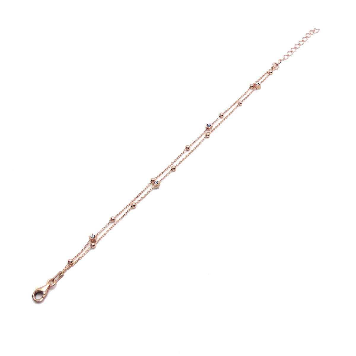 Starry Evil Eye Chain Bracelet
