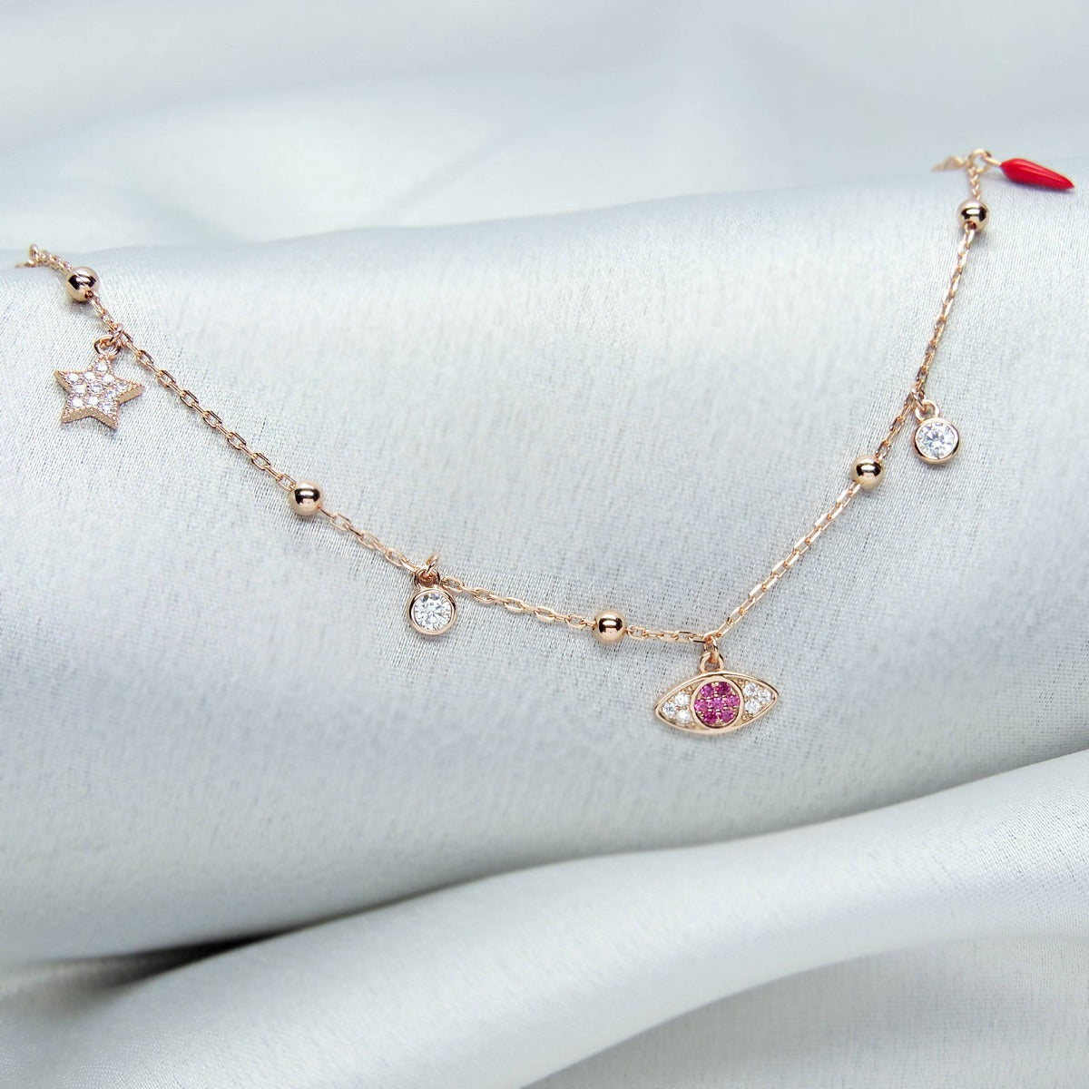 Delicate Eye Chain Bracelet