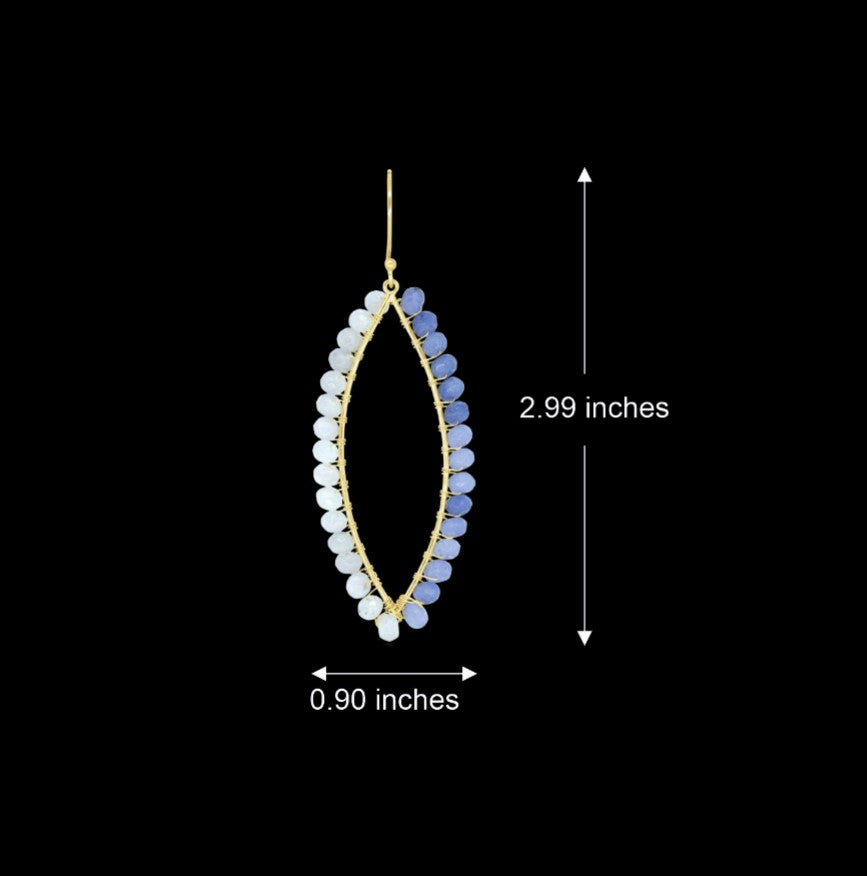 Summery Beaded Drop Earrings