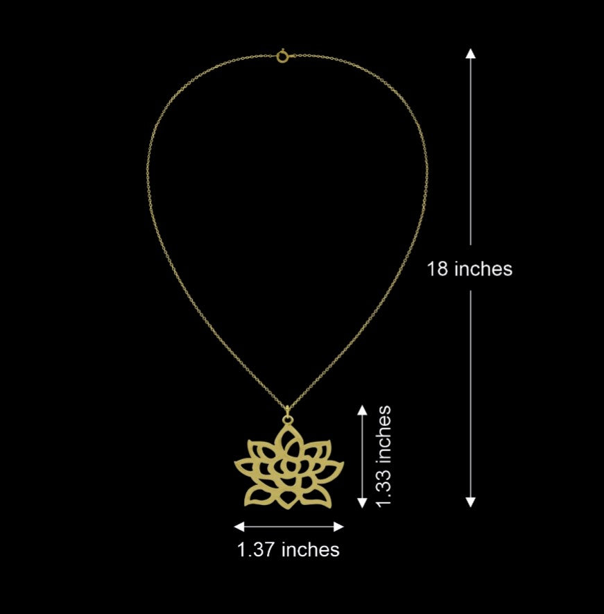 Royal Flower Chain Necklace