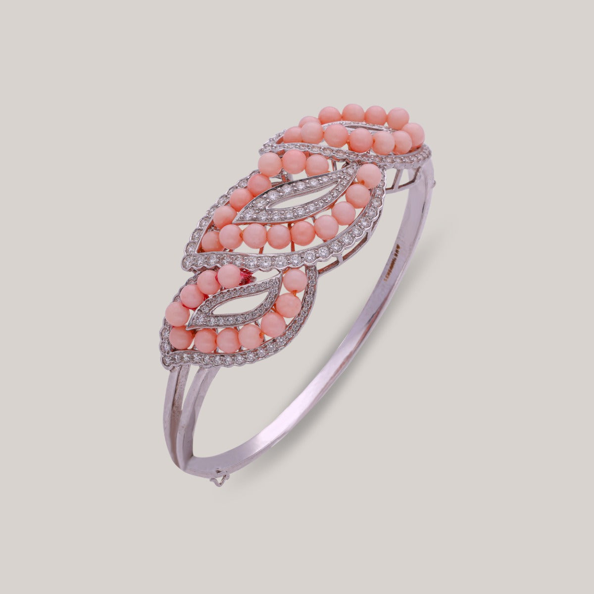 Coral Cascade Diamond Bangle