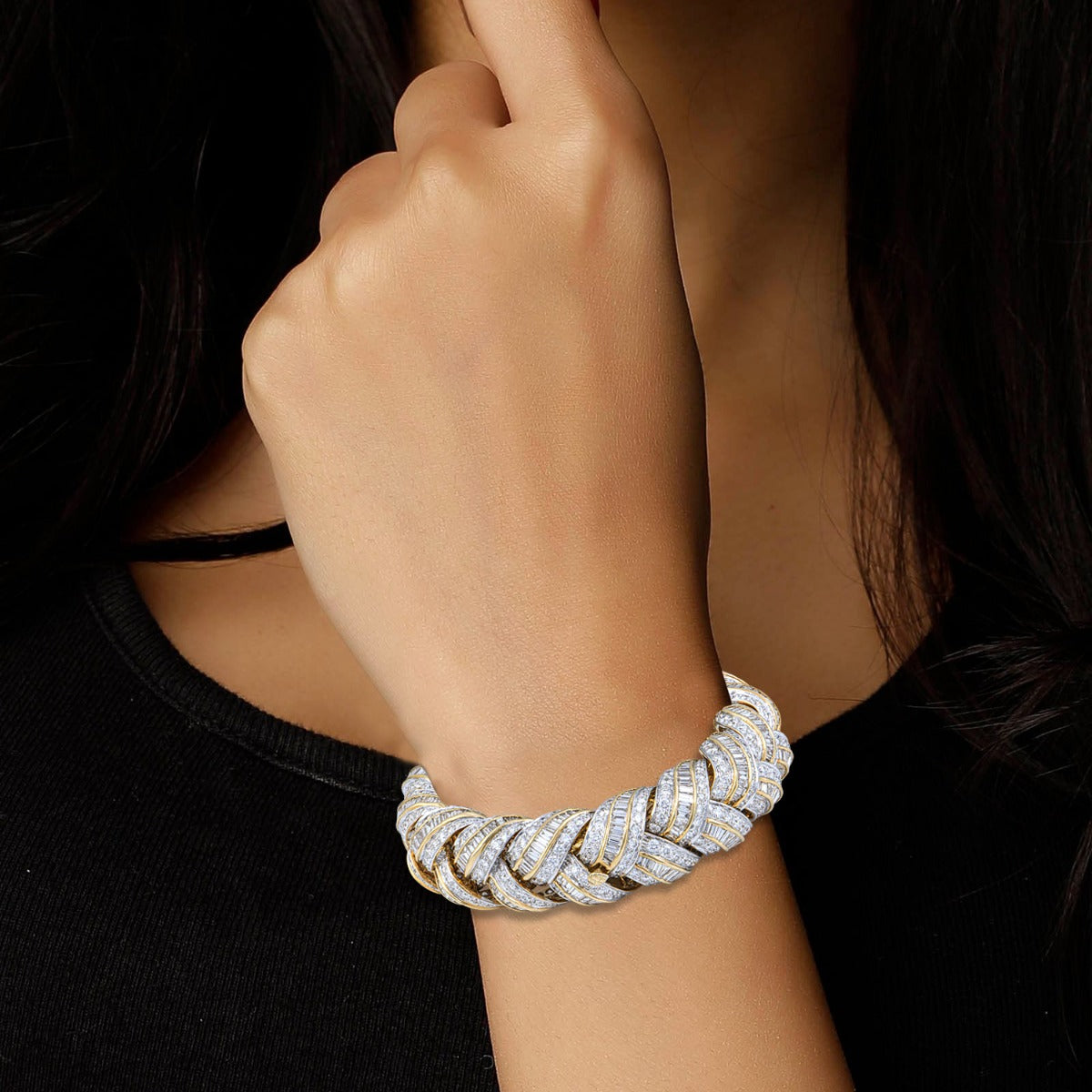 Diamond Encrusted Bangle