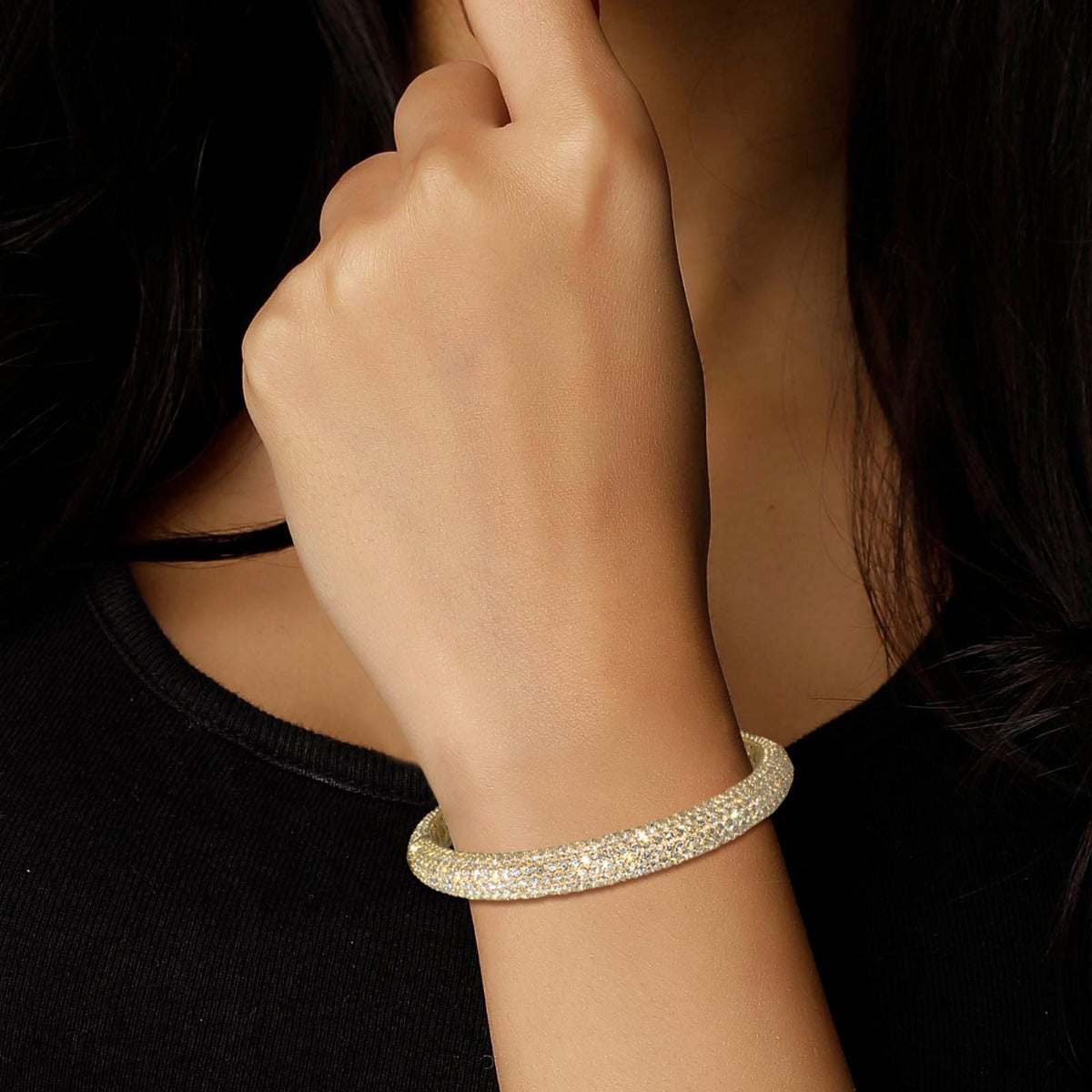 Scarlett Sparkle Yellow Diamond Bangle
