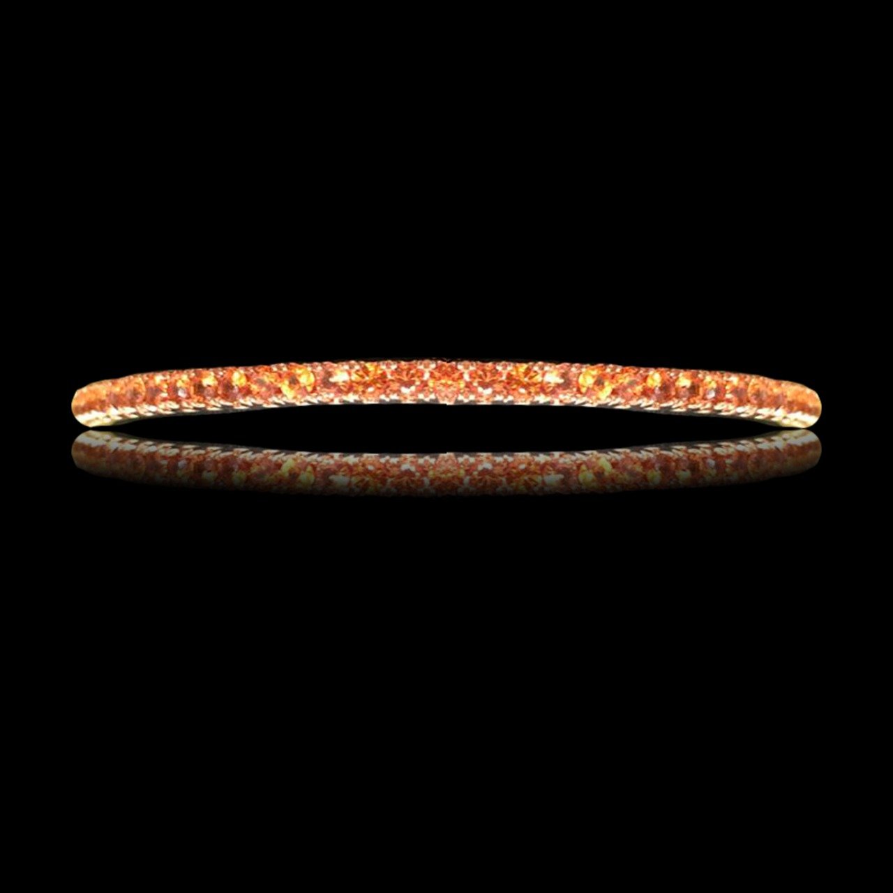 Luminous Sapphire Diamond Bangle