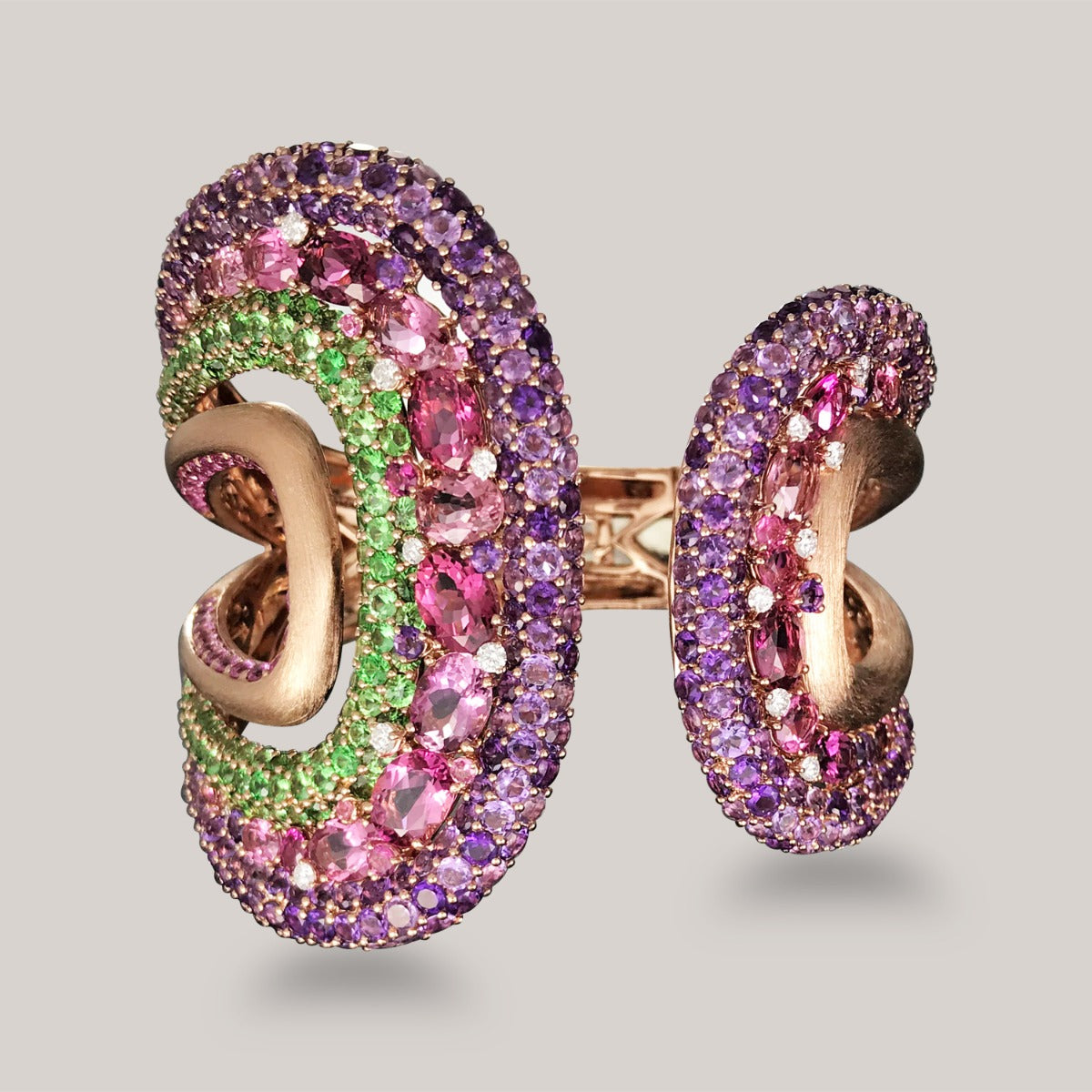Multi Stone Diamond Cuff