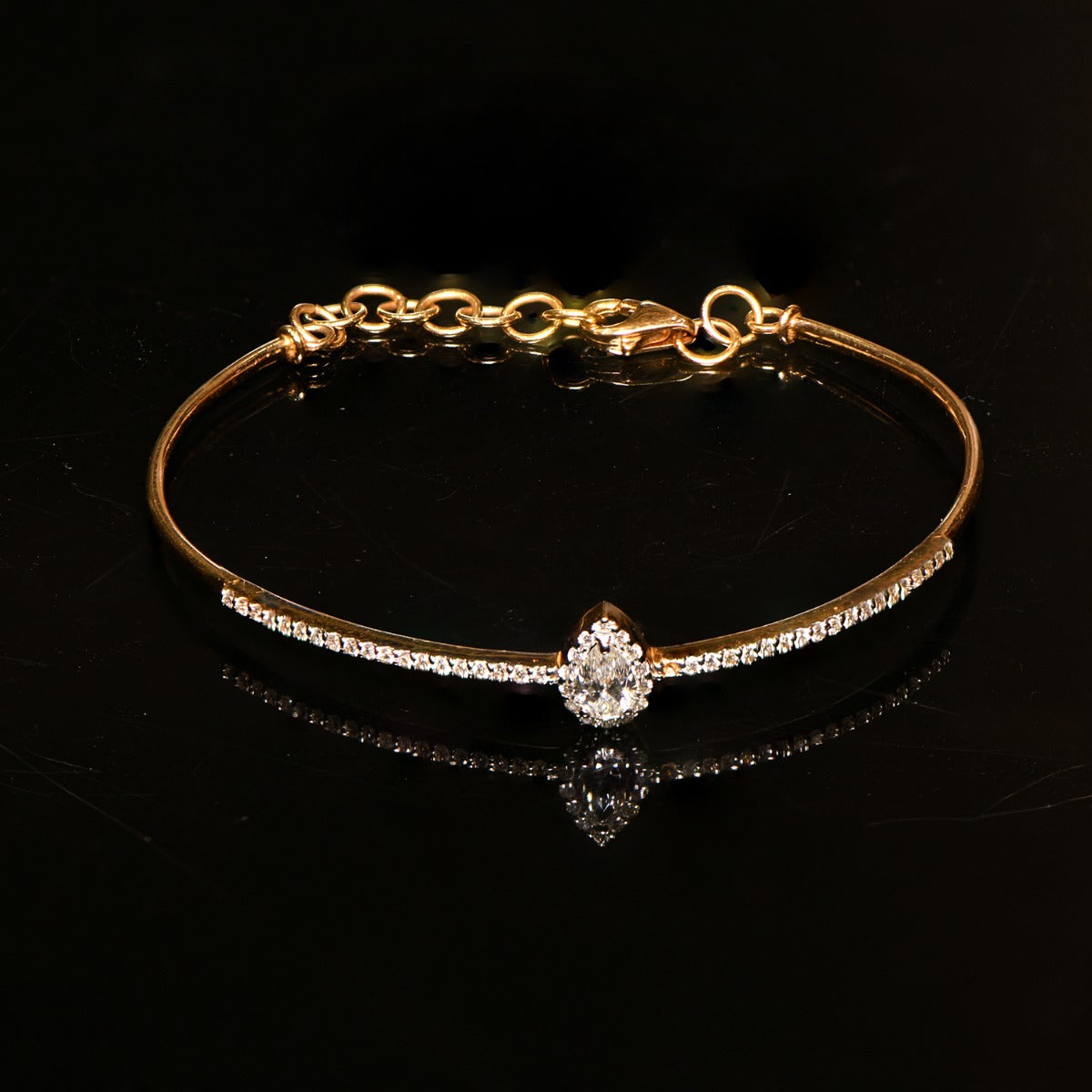 Perky Pear Diamond Bracelet
