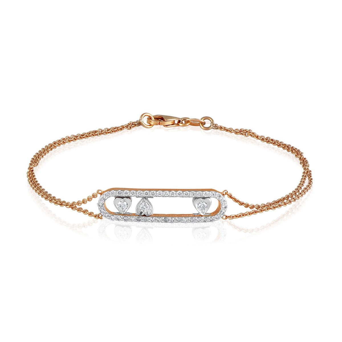 Diamond Fenced Dainty Bracelet