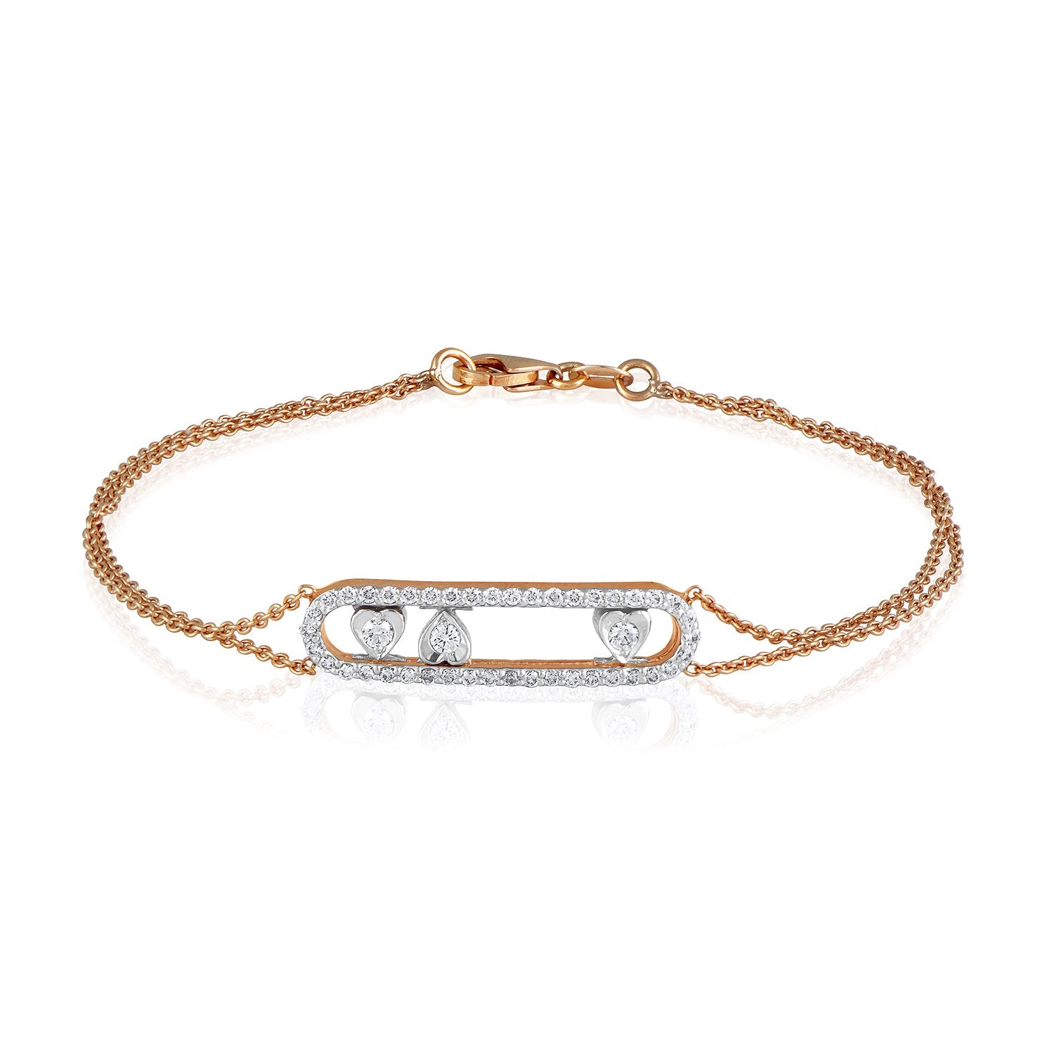 Diamond Fenced Dainty Bracelet