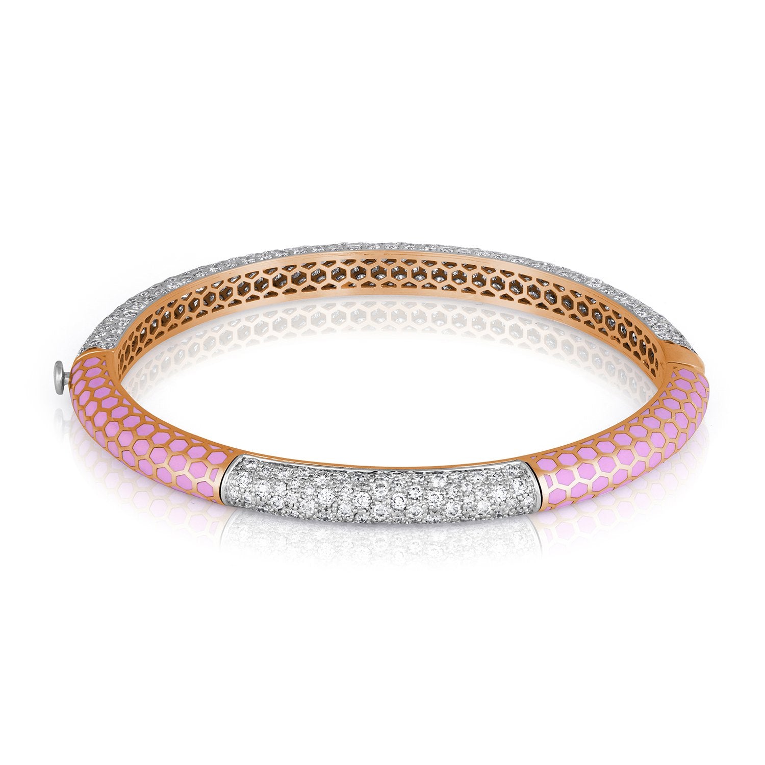 Sheen Honeycomb Diamond Bangle
