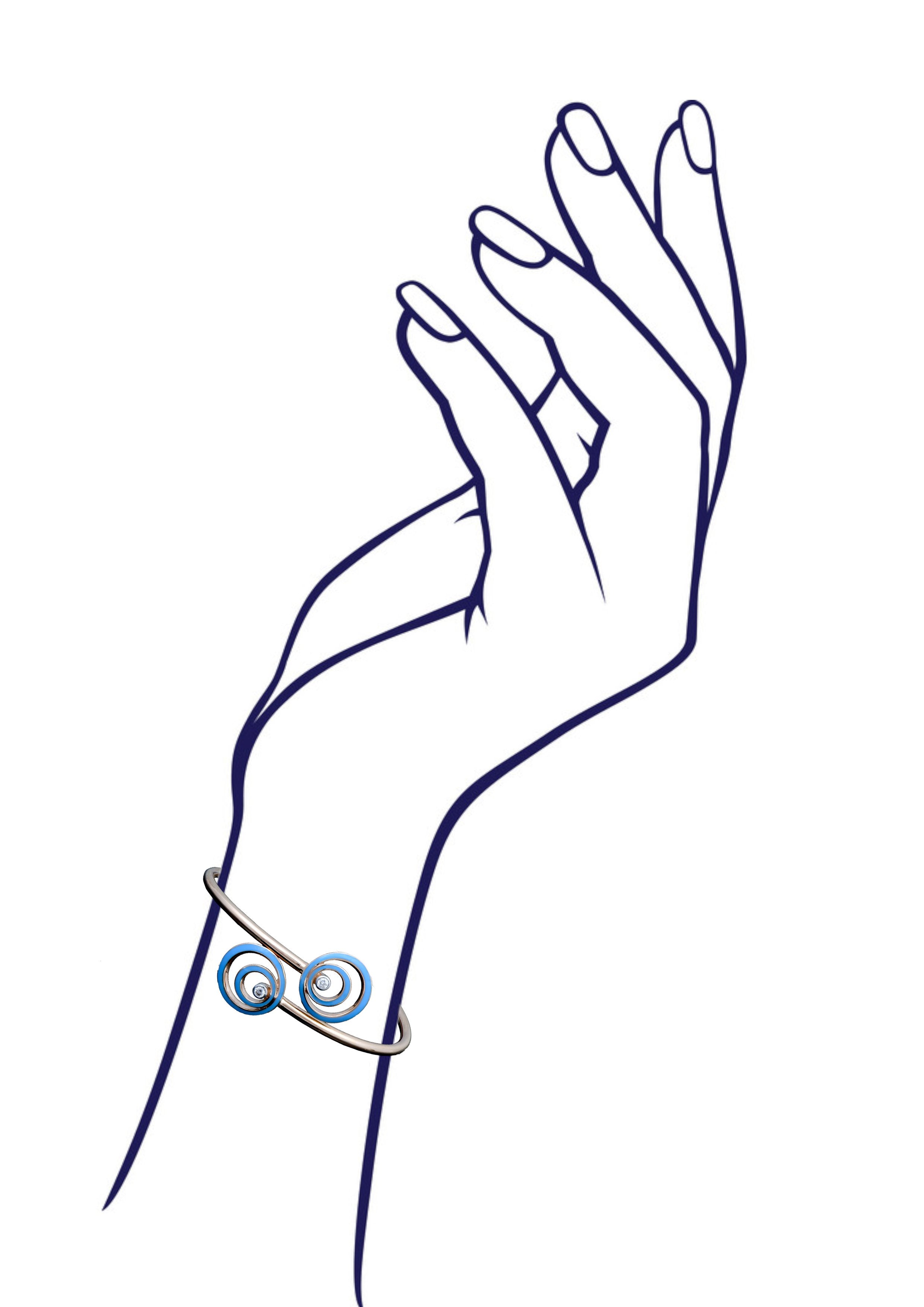 Concentric Circles Diamond Bracelet