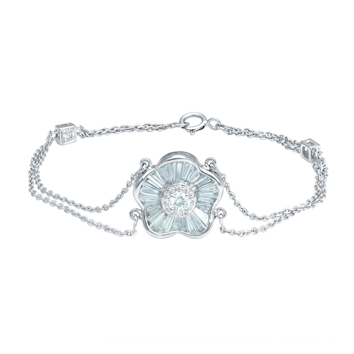 Blooming Petals Diamond Bracelet