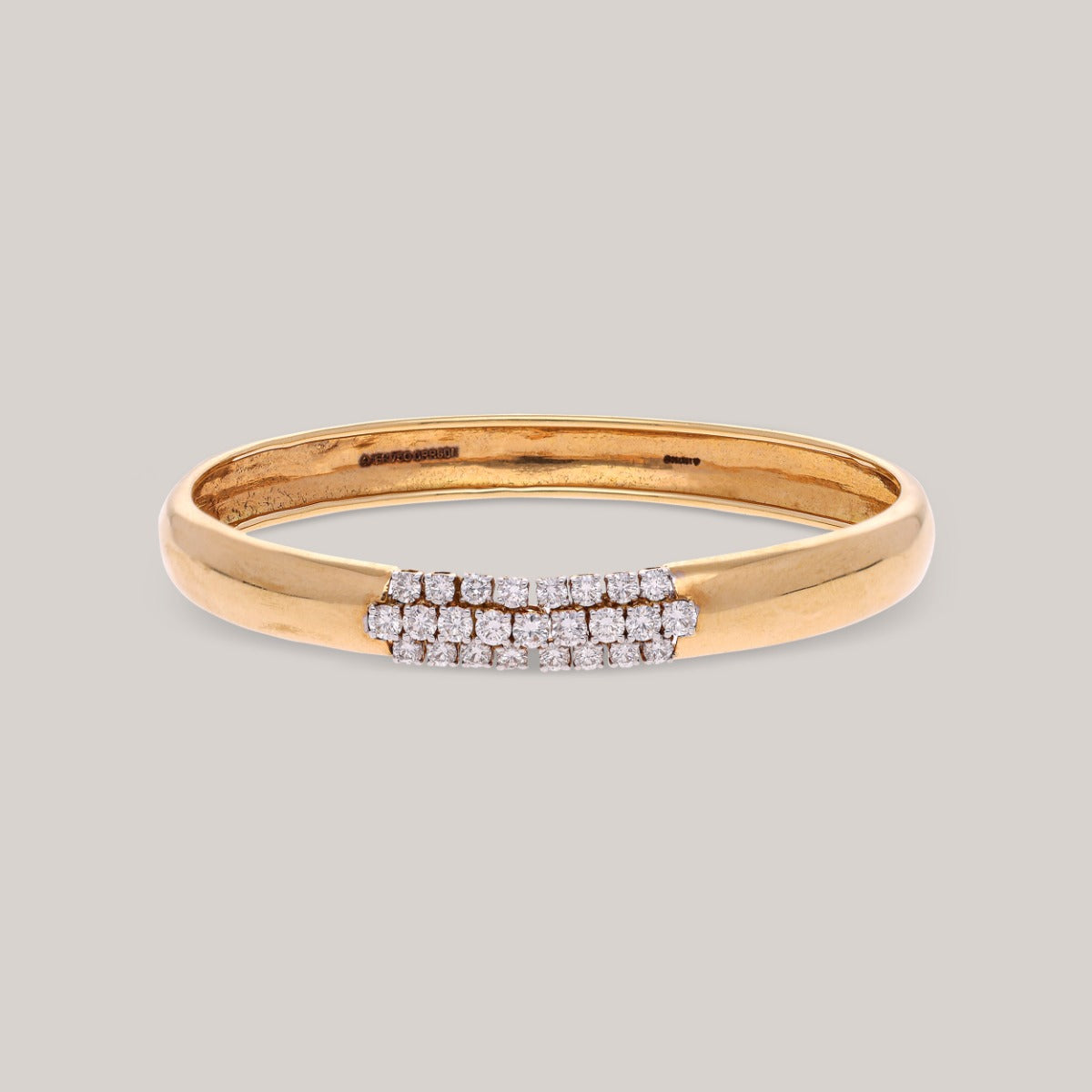 Luxe Block Diamond Bangle