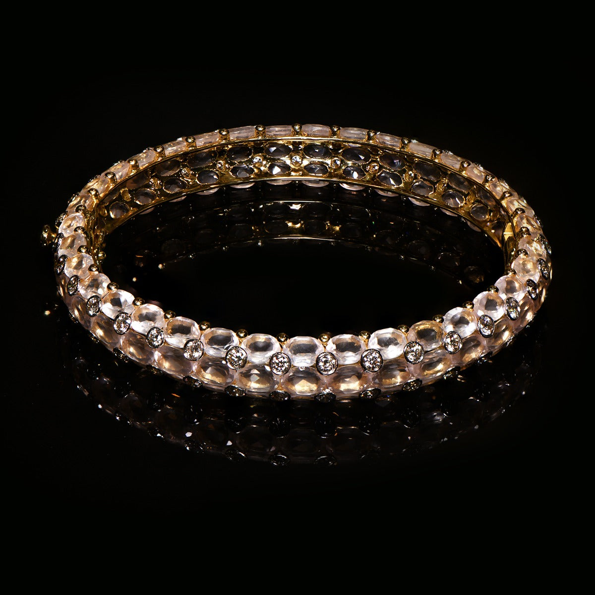 Transparent Diamond Bangle