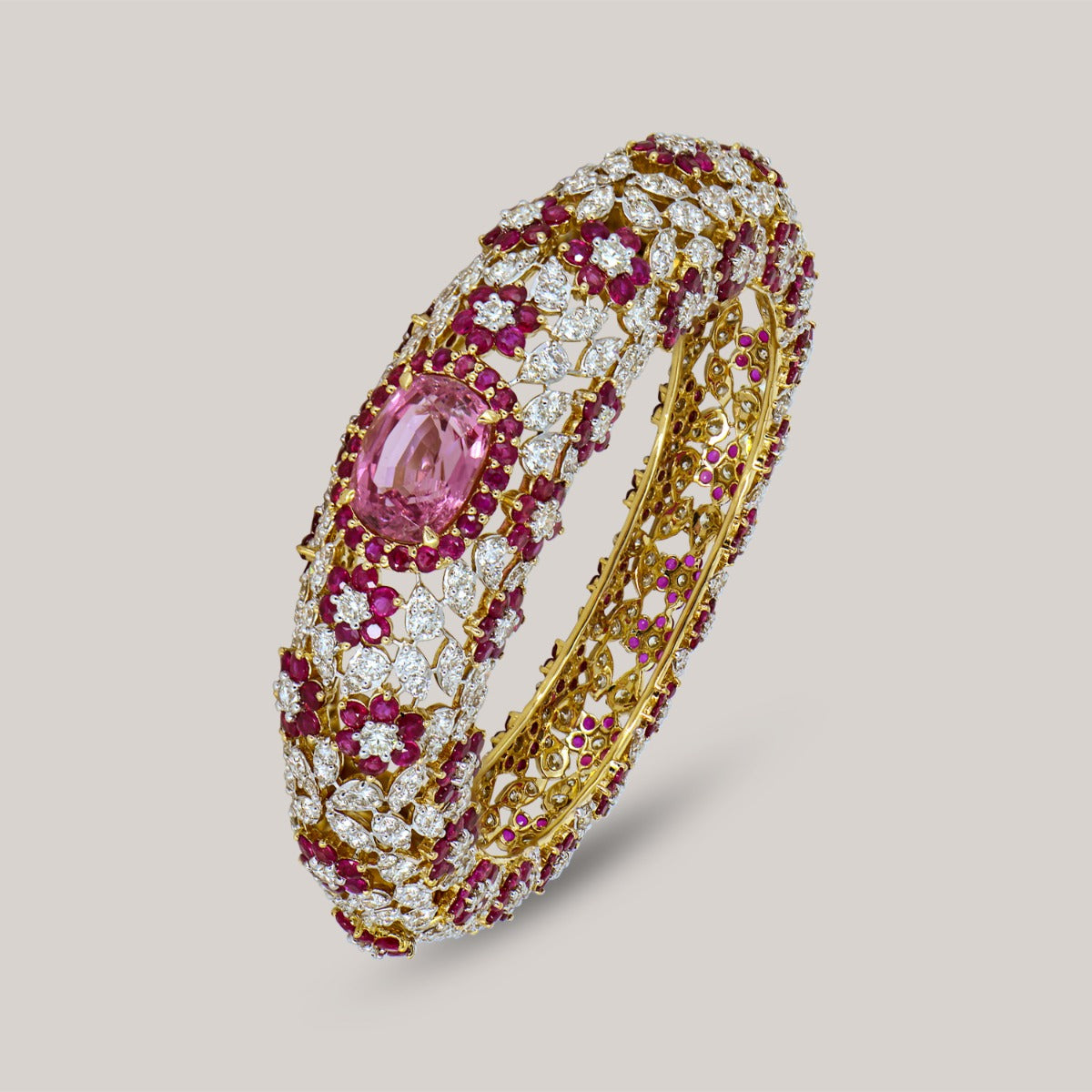 Delightful Bloom Gemstone Bangle