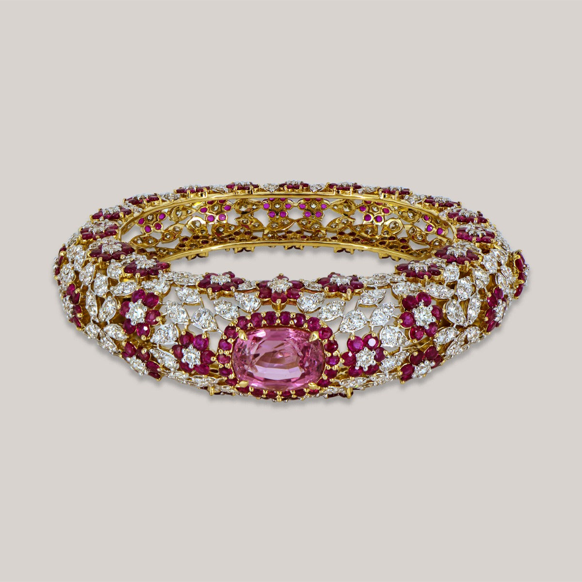 Delightful Bloom Gemstone Bangle