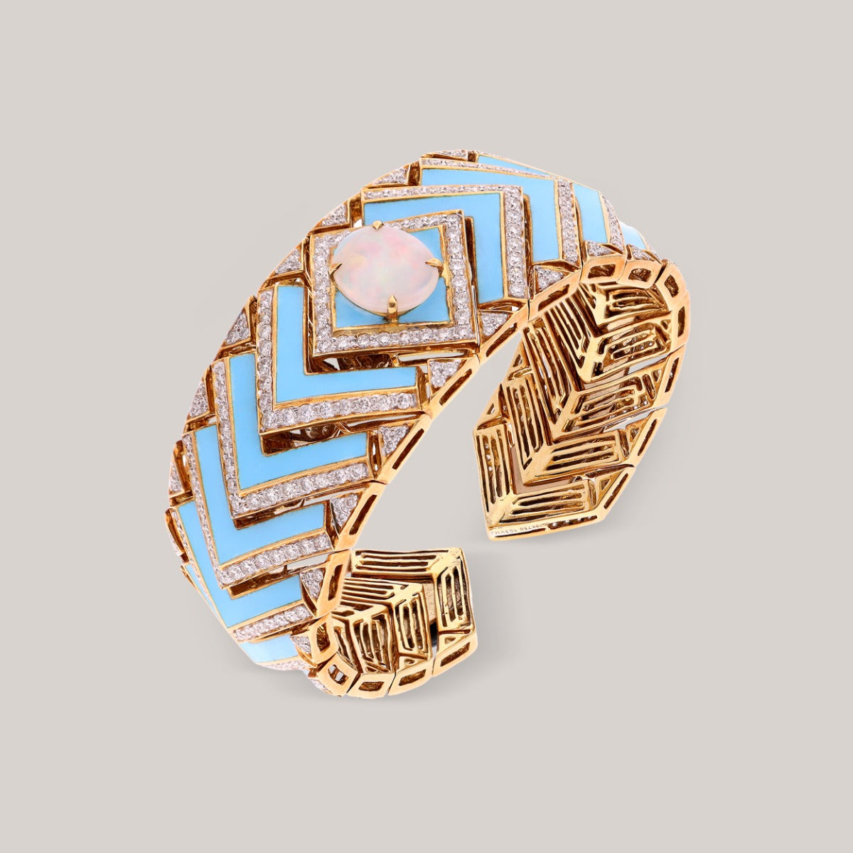 Opal Prism Diamond Cuff