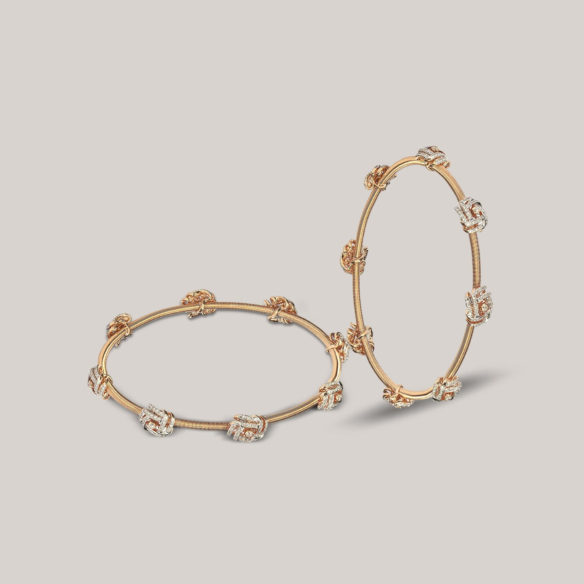 Bouquets Diamond Bangle Set