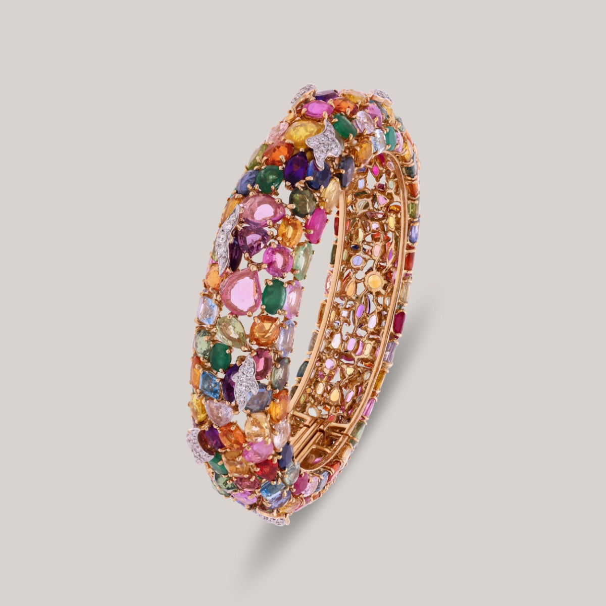 Prismatic Diamond Bangle