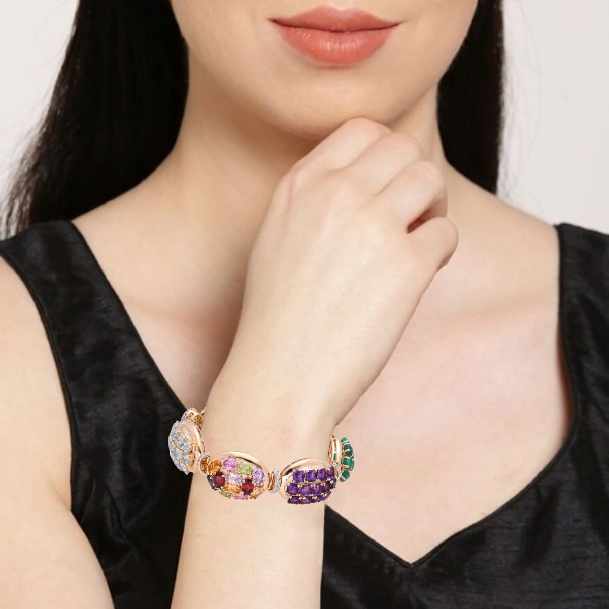 Kajaira Multicolor Diamond Bangle