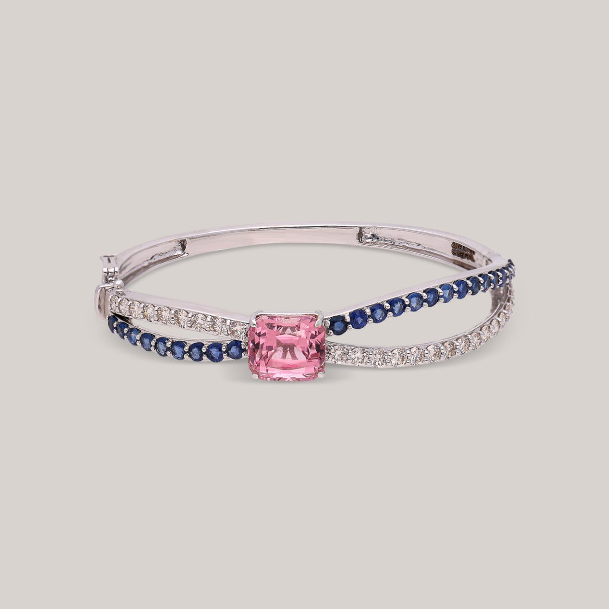 Luxe Tourmaline Twist Diamond Bracelet