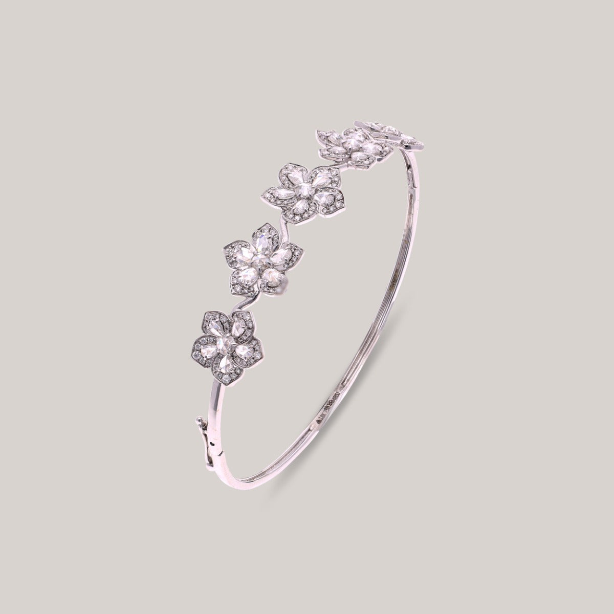 Flowering Delight Diamond Bangle