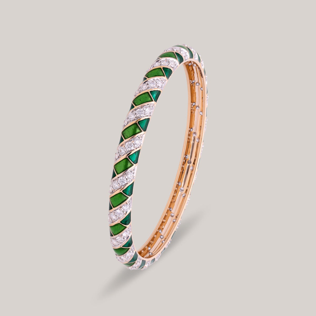 Opulence Twist Diamond Bangle