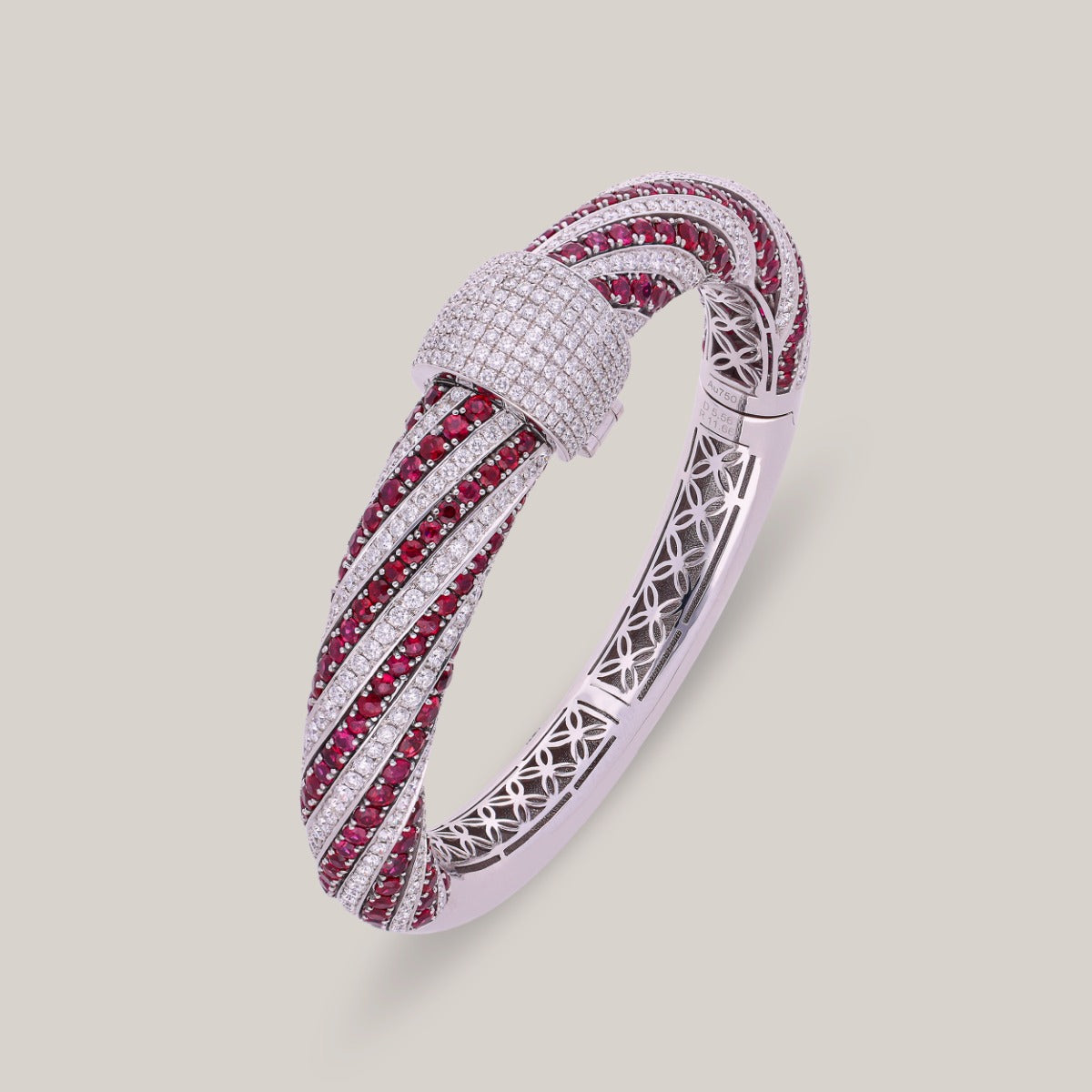 Scarlet Sovereign Diamond Bangle