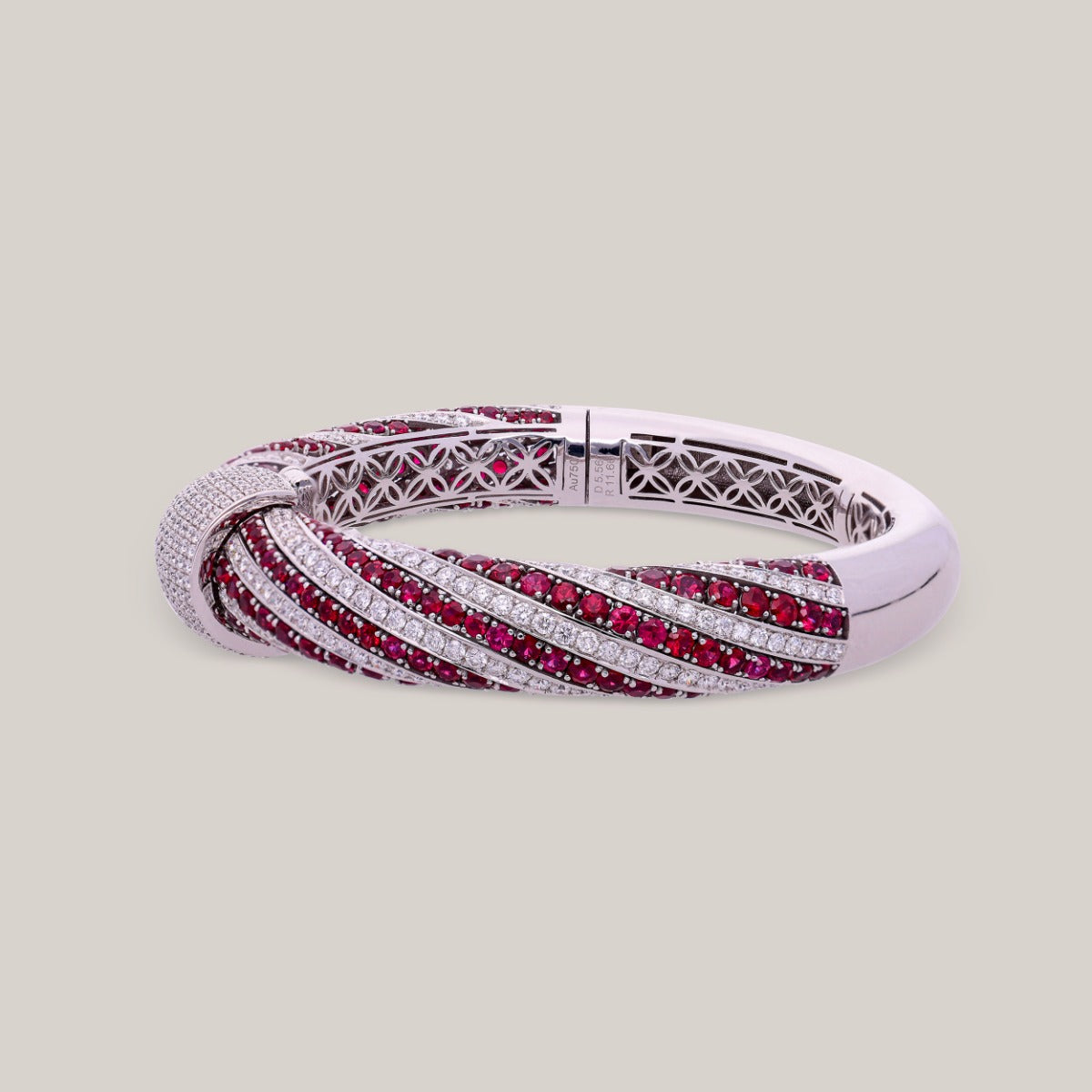 Scarlet Sovereign Diamond Bangle