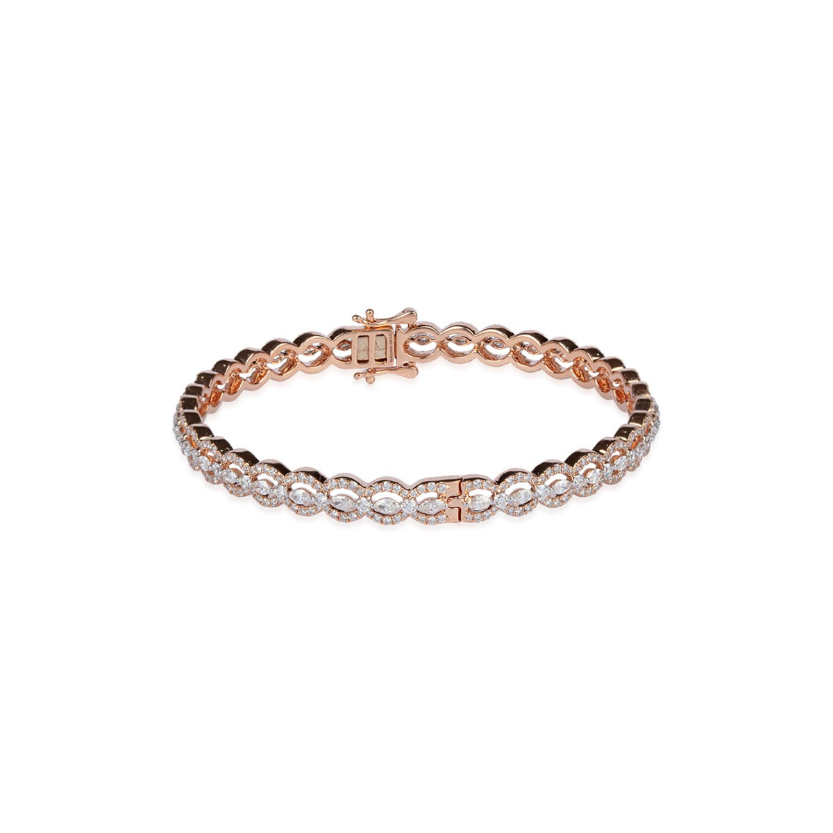 Round Orbits Diamond Bangle