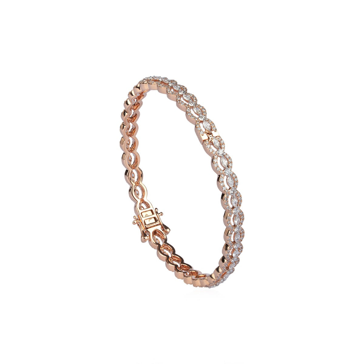 Round Orbits Diamond Bangle