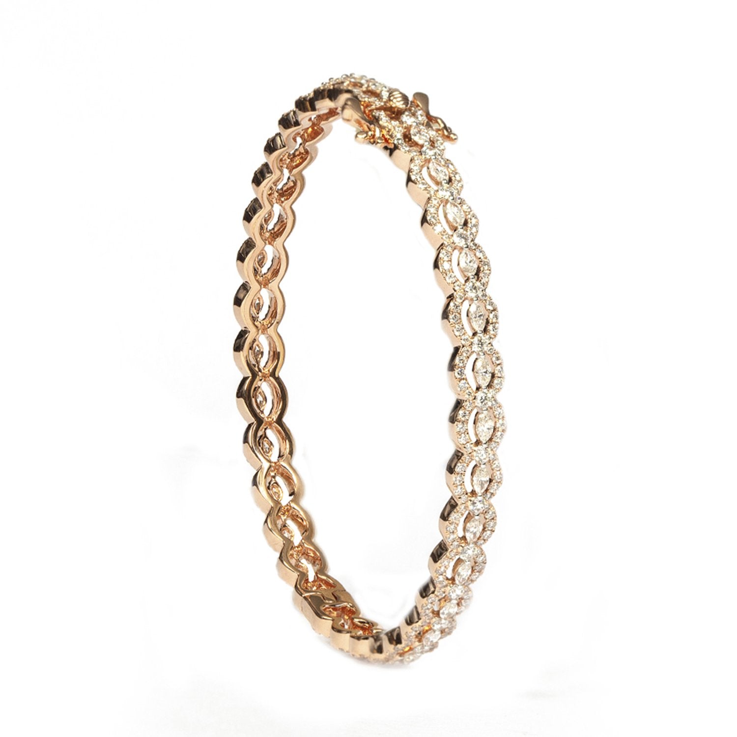 Petal Diamond Bangle