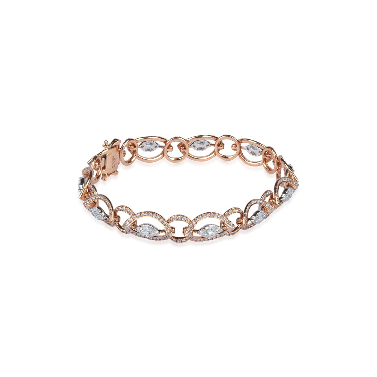Oval Noose Diamond Bracelet