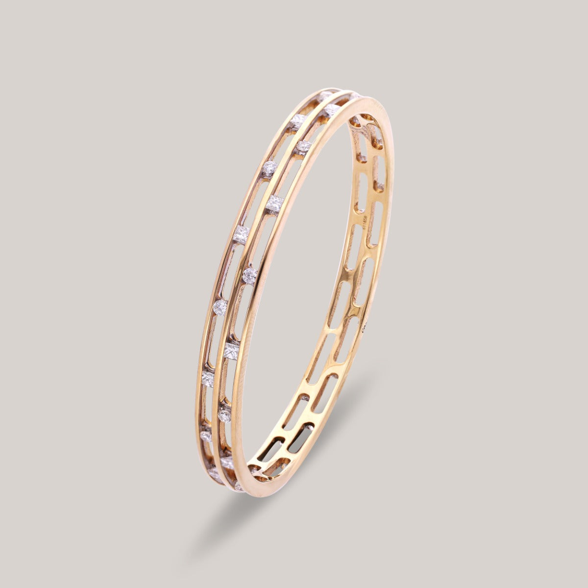 Gridline Diamond Bangle